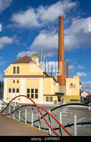 Plzensky pivovar Pilsner Urquell, Pilsen, Ceska republika / Brauerei Pilsner Urquell, Stadt Pilsen, Tschechische republik Stockfoto