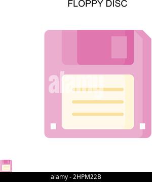 Einfaches Vektorsymbol für Disketten. Illustration Symbol Design-Vorlage für Web mobile UI-Element. Stock Vektor