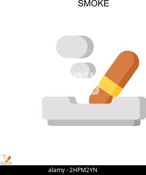 Einfaches Vektor-Symbol für Rauch. Illustration Symbol Design-Vorlage für Web mobile UI-Element. Stock Vektor