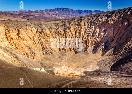 Der Ubehebekrater im Death Valley National Park, USA Stockfoto