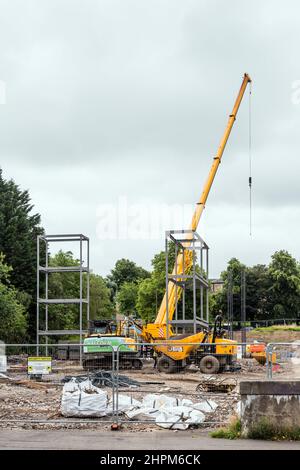 Erschwingliche Baustellen für die Southside Housing Association, finanziert vom Glasgow City Council & Scottish Government, St Andrews Drive, Pollokshields Stockfoto