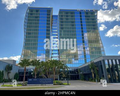 Orlando, FL USA - Dezember 23 2021: Das Wave Hotel am Lake Nona in Orlando, Florida. Stockfoto