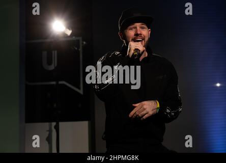 USW Summit an der University of South Wales, Cardiff, Großbritannien Stockfoto