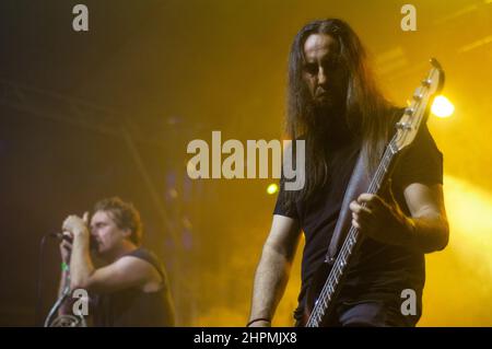 Cochise, Paweł Małaszyński beim Konzert in Tychy, Polen Stockfoto