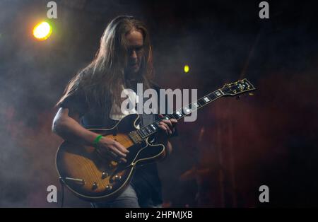 Cochise, Paweł Małaszyński beim Konzert in Tychy, Polen Stockfoto