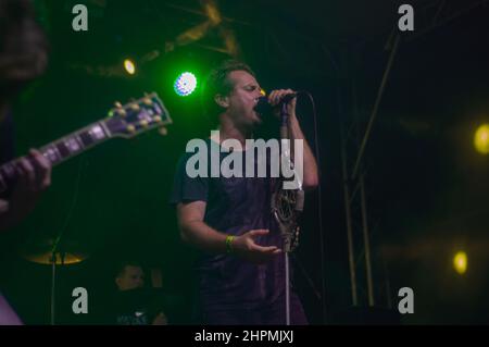 Cochise, Paweł Małaszyński beim Konzert in Tychy, Polen Stockfoto