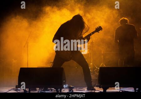 Cochise, Paweł Małaszyński beim Konzert in Tychy, Polen Stockfoto