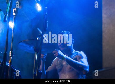 Cochise, Paweł Małaszyński beim Konzert in Tychy, Polen Stockfoto