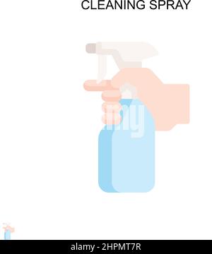 Einfaches Vektorsymbol für Reinigungsspray. Illustration Symbol Design-Vorlage für Web mobile UI-Element. Stock Vektor