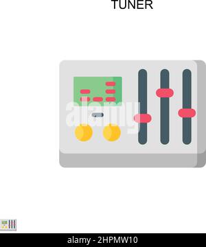 Einfaches Vektorsymbol für Tuner. Illustration Symbol Design-Vorlage für Web mobile UI-Element. Stock Vektor