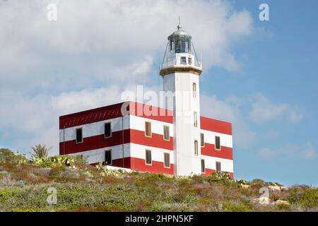 Leuchtturm Capel Rosso, Punta di Capel Rosso, Insel Giglio, Tyrrhenisches Meer, Toskanischer Archipel, Toskana, Italien, Europa Stockfoto