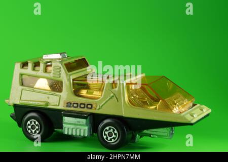 Matchbox Adventure 2000 K-2001 Raider Command 2000AD Richter Dredd verfluchte die Erde Stockfoto