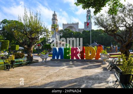 Plaza Grande, Merida Centro, Merida , Yucatan, Mexiko Stockfoto