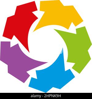 Annahme und community care Logo template Vector Stock Vektor