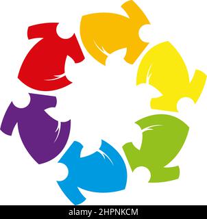Annahme und community care Logo template Vector Stock Vektor