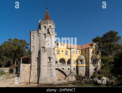 Cascais, Palácio dos Condes de Castro Guimarães, Museum Stockfoto