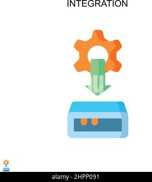 Integration Simple Vector-Symbol. Illustration Symbol Design-Vorlage für Web mobile UI-Element. Stock Vektor