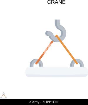 Einfaches Vektor-Symbol für den Kran. Illustration Symbol Design-Vorlage für Web mobile UI-Element. Stock Vektor