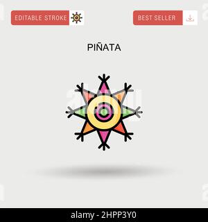 piñata einfaches Vektor-Symbol. Stock Vektor