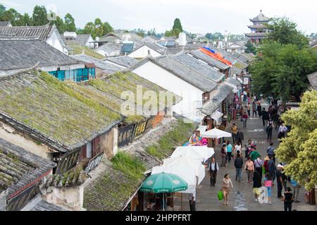 DALI, CHINA - Aug 31 2014: Dali Altstadt. Ein berühmtes Wahrzeichen in der antiken Stadt Dali, Yunnan, China. Stockfoto