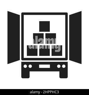 Lieferwagen Icon Vektor Transportkonzept für Grafik-Design, Logo, Website, Social Media, mobile App, UI-Abbildung Stock Vektor