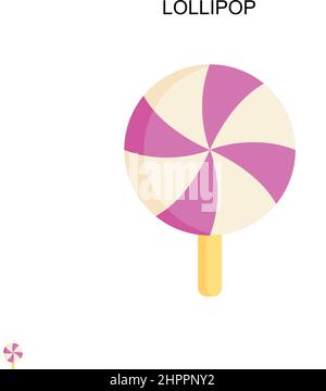 Einfaches Vektorsymbol Lollipop. Illustration Symbol Design-Vorlage für Web mobile UI-Element. Stock Vektor