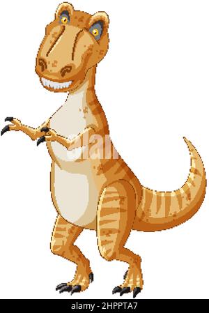 Tyrannosaurus rex Dinosaurier Cartoon Figur Illustration Stock Vektor