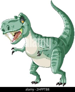 Tyrannosaurus rex Dinosaurier Cartoon Figur Illustration Stock Vektor