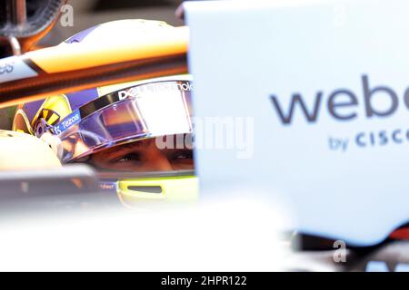 Barcelona, Spanien. 23rd. Februar 2022. Barcelona, Spanien, 23.02.2022. Lando Norris (GBR) McLaren MCL36. 23.02.2022. Formel-1-Test, Erster Tag, Barcelona, Spanien. Mittwoch. Bildnachweis sollte lauten: XPB/Press Association Images. Stockfoto
