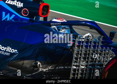 Barcelona, Spanien. , . NICHOLA LATIFI (CAN) vom Team Williams fährt mit seiner FW44 während des ersten Tages des Formel-1-Wintertests auf dem Circuit de Catalunya Credit: Matthias Oesterle/Alamy Live News Stockfoto