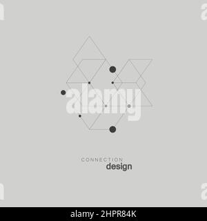 Vector Hexagon Element for Business Layout für Broschüren, Präsentationen und andere Deckblattvorlagen Stock Vektor