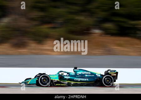 #05 Sebastian Vettel, Aston Martin während der Wintertesttage, Formel 1 Weltmeisterschaft 2022 in Barcelona 23th. Februar 2022 Foto Federico Basile / Insidefoto Stockfoto