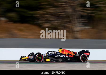 #01 Max Verstappen RedBull Racing Honda während der Wintertesttage, Formel 1 Weltmeisterschaft 2022 in Barcelona 23th. Februar 2022 Foto Federico Basile / Insidefoto Stockfoto