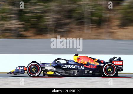 #01 Max Verstappen RedBull Racing Honda während der Wintertesttage, Formel 1 Weltmeisterschaft 2022 in Barcelona 23th. Februar 2022 Foto Federico Basile / Insidefoto Stockfoto