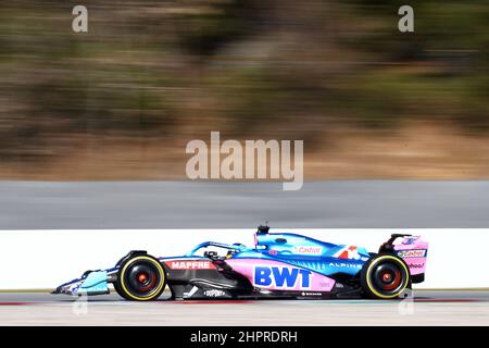 #14 Fernando Alonso, Alpine während der Wintertesttage, Formel 1 Weltmeisterschaft 2022 in Barcelona 23th. Februar 2022 Foto Federico Basile / Insidefoto Stockfoto