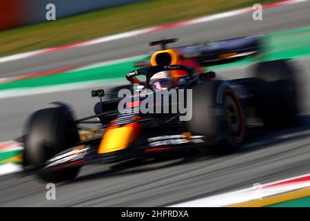 #01 Max Verstappen RedBull Racing Honda während der Wintertesttage, Formel-1-Weltmeisterschaft 2022 in Barcelona 23th. Februar 2022 Foto Federico Basile/Insidefoto Kredit: Insidefoto srl/Alamy Live News Stockfoto