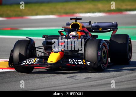 #01 Max Verstappen RedBull Racing Honda während der Wintertesttage, Formel-1-Weltmeisterschaft 2022 in Barcelona 23th. Februar 2022 Foto Federico Basile/Insidefoto Kredit: Insidefoto srl/Alamy Live News Stockfoto