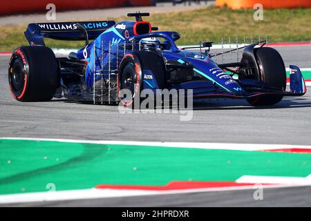 #06 Nichols Latifi Williams Racing Mercedes während der Wintertesttage, Formel-1-Weltmeisterschaft 2022 in Barcelona 23th. Februar 2022 Foto Federico Basile/Insidefoto Credit: Insidefoto srl/Alamy Live News Stockfoto