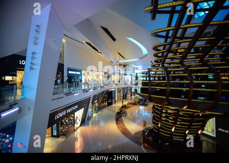 The Shops at Crystals ist ein gehobenes Einkaufszentrum im CityCenter-Komplex auf dem Las Vegas Strip in Paradise, Nevada. Stockfoto