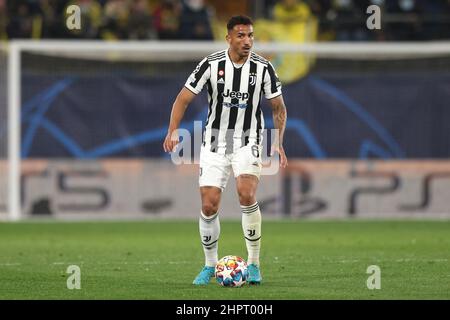 Villarreal, Spanien, 22nd. Februar 2022. Danilo von Juventus während des UEFA Champions League-Spiels im Estadio de la Ceramica, Villarreal. Bildnachweis sollte lauten: Jonathan Moscrop / Sportimage Stockfoto