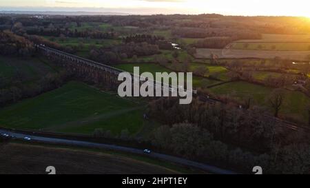 Luftaufnahme von Ouse Valley, Haywards Heath, Sussex UK Stockfoto