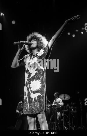 Whitney Houston live in Forest National am 10. oktober 1986 | Whitney Houston len Konzert A Forest National le 10 octobre 1986 Stockfoto