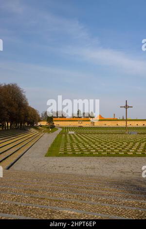 Kleine Festung und Denkmal für die Opfer 2nd Weltkrieg, Terezin, Nordböhmen, Tschechische Republik Stockfoto