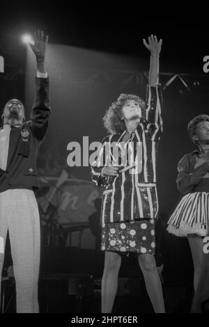 Whitney Houston live in Forest National am 06. Mai 1988 | Whitney Houston len Konzert A Forest National le 06 Mai 1988 Stockfoto