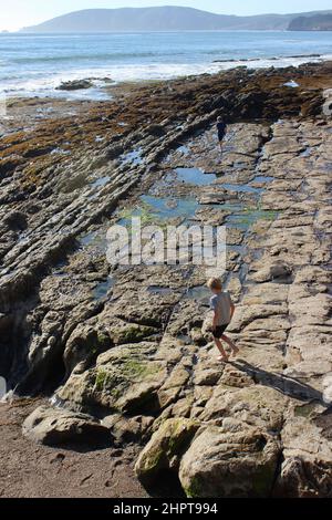 Pismo Beach Tide Pools, Kalifornien Stockfoto