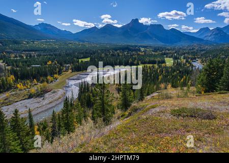 Mount Galatea im Spray Valley Provincial Park - Kananaskis Country, Alberta, Kanada Stockfoto