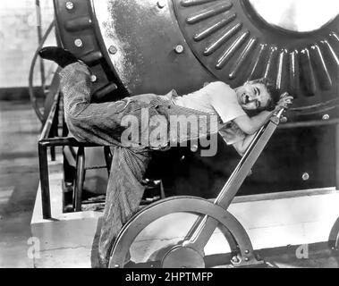 MODERN TIMES 1936 United Artists filmt mit Charlie Chaplin als Fabrikarbeiter Stockfoto