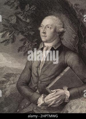 THOMAS PENNANT (1726-1798) Welsh Naturforscher und Reisender. Stockfoto