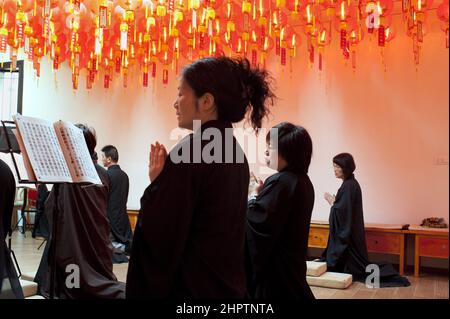 Rom, Italien 04/03/2012: Huryisi Buddhistischer Tempel der chinesischen Gemeinschaft im Esquilino-Viertel. ©Andrea Sabbadini Stockfoto