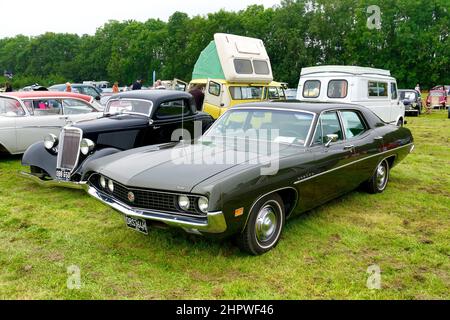 Westbury, Wiltshire, Großbritannien - 5 2021. September: Ein 1970 Ford Torino auf der White Horse Classic und Vintage Vehicle Show 2021 Stockfoto